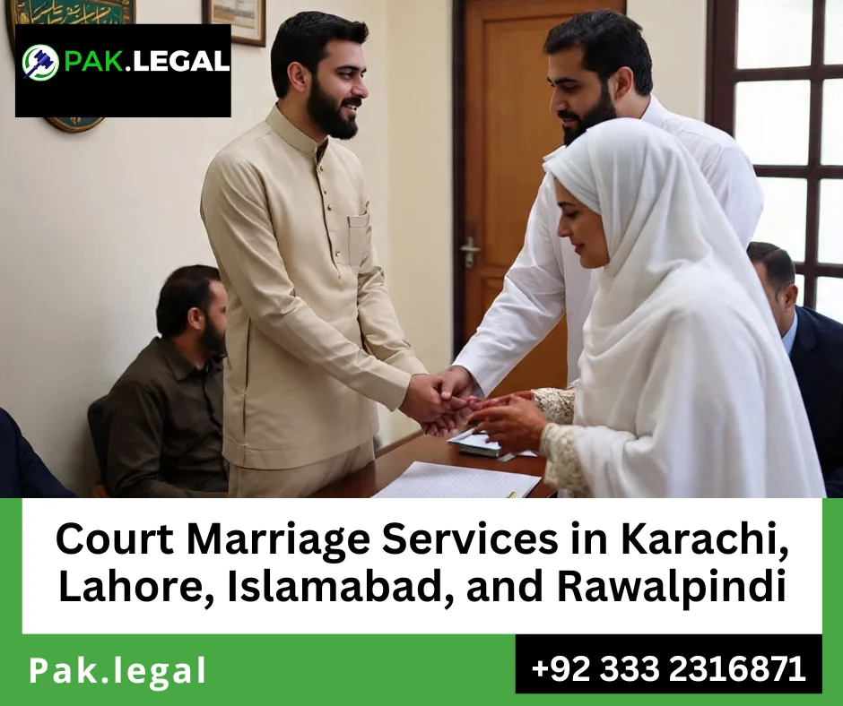 Court marriage service in Karachi with licensed Nikah Khawan