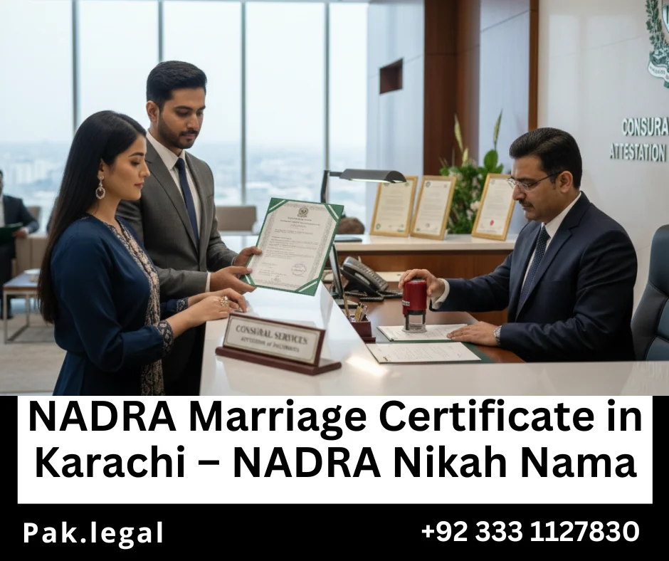 computerized nikah nama NADRA Karachi